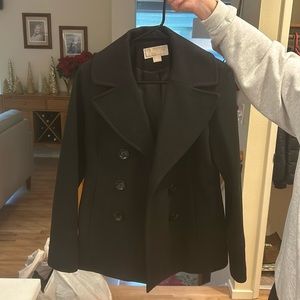 Women’s small Pea coat; black